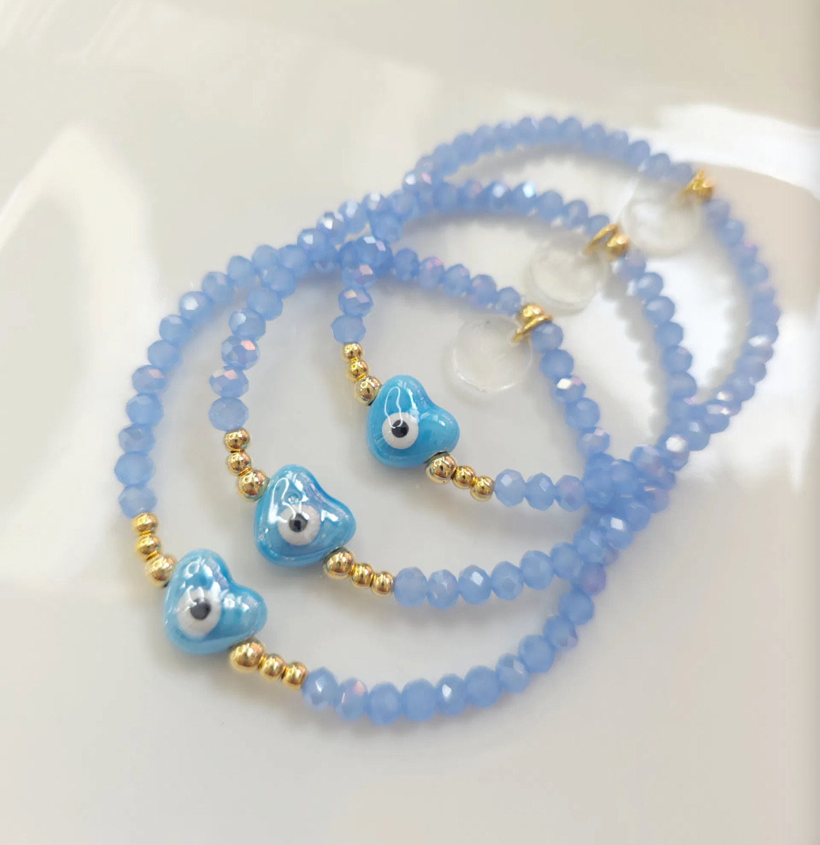 Pulsera ojo -oro laminado