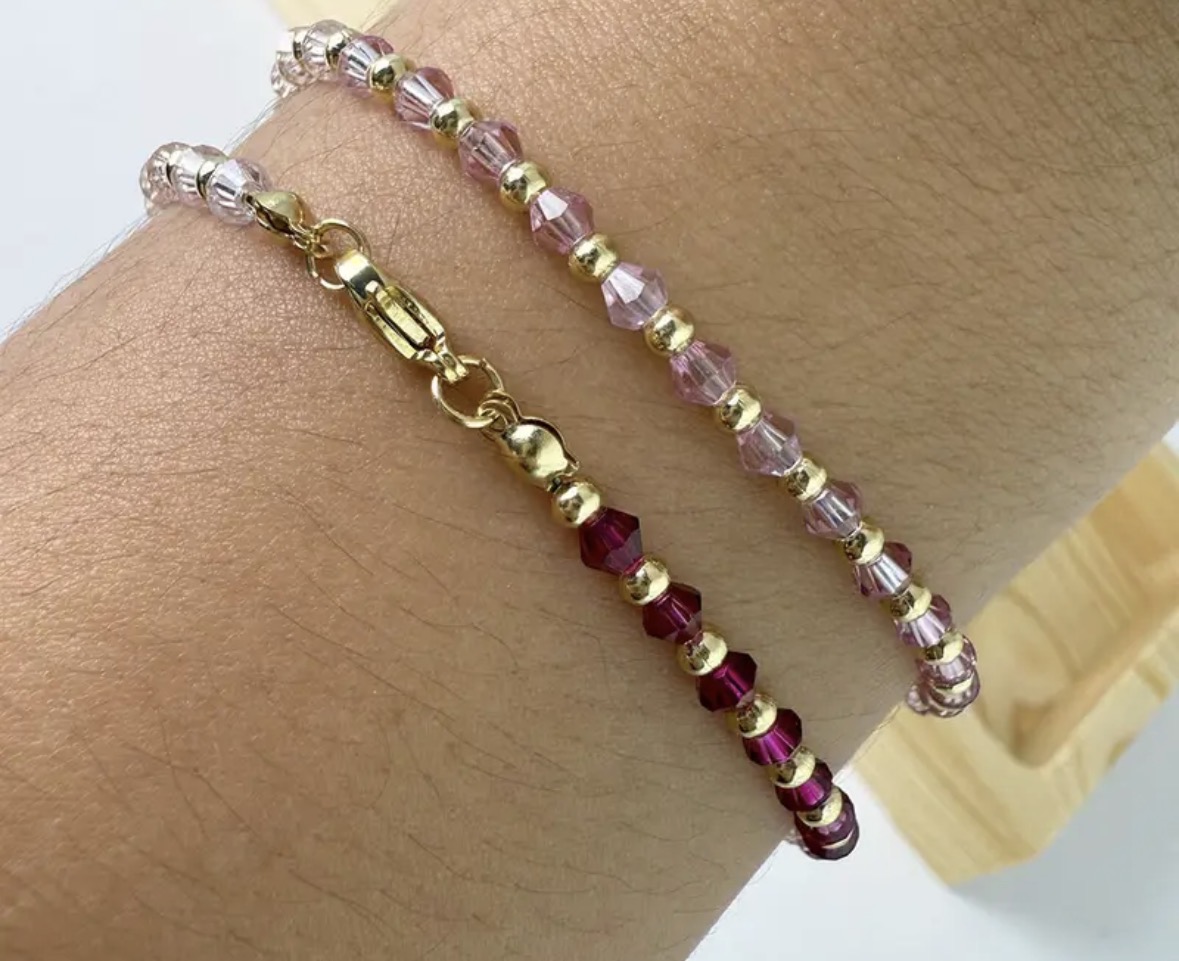 Pulsera degrade rosa